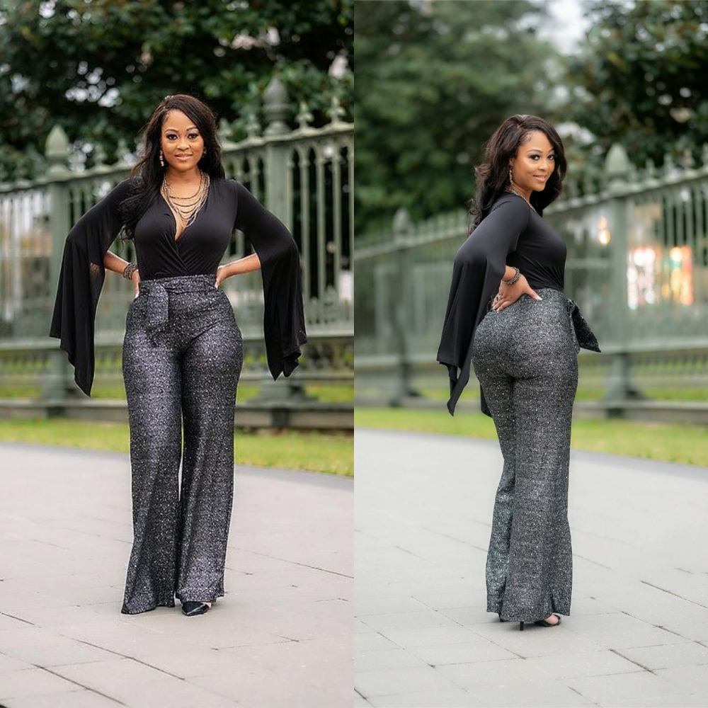 Valentine Sparkly Paillette Pants